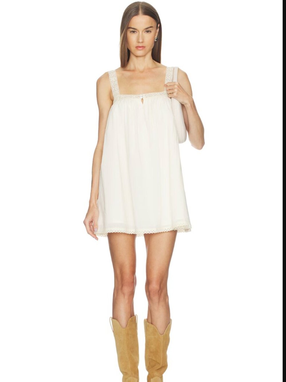 Revolve LOBA Cari Mini Dress in Ivory
